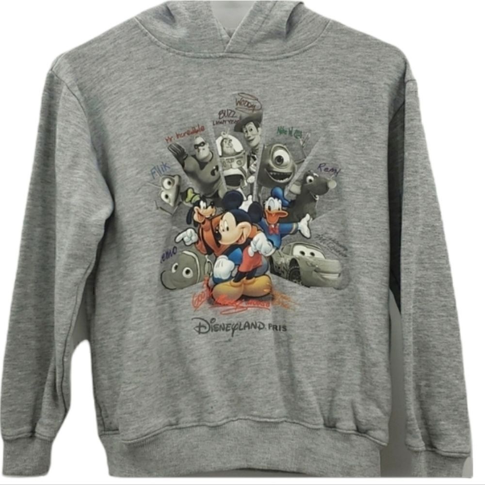 Mickey and Friends Vintage Pullover Hoodie Fleece Size 10 Youth